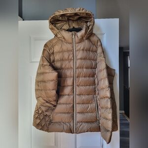 Michael Kors Women's Hooded Zip Packable Puffer Coat Size 1X